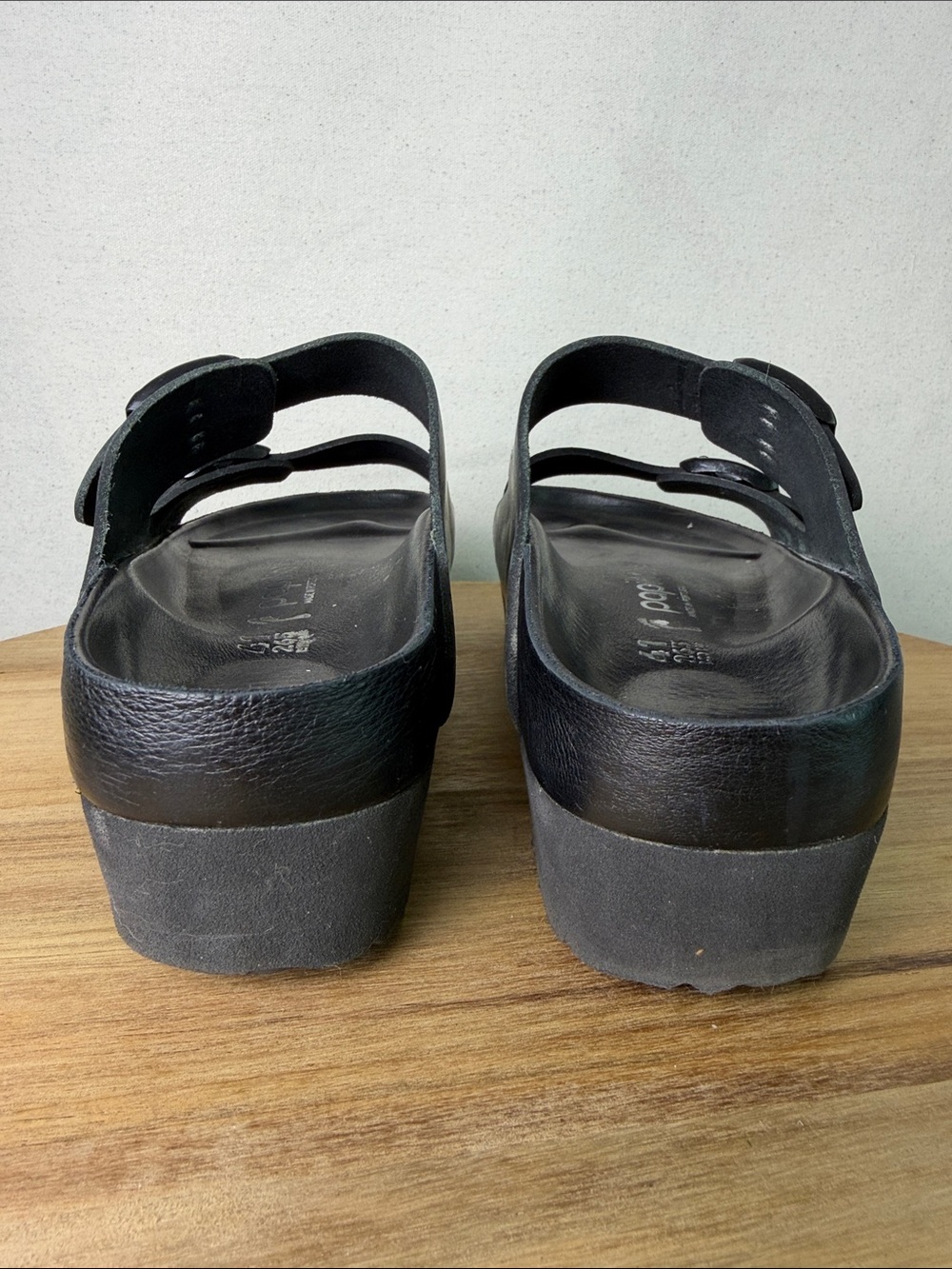 Papillio Black Two-Buckle Platform Slide Sandal - Picture 4 of 8
